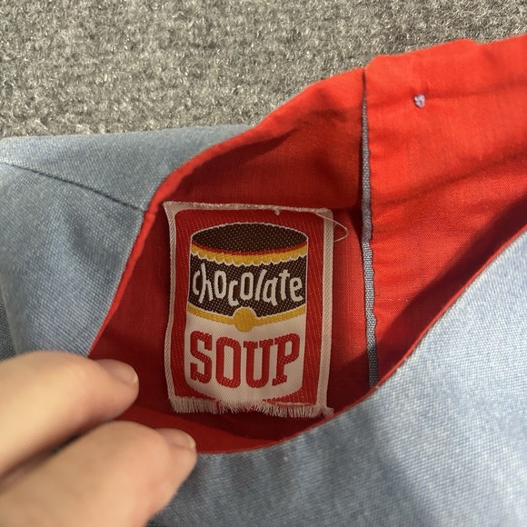 VTG Chocolate Soup Toddler Girls Appliqués Dress 3T Blond Girl With Pig Tails - Picture 3 of 8